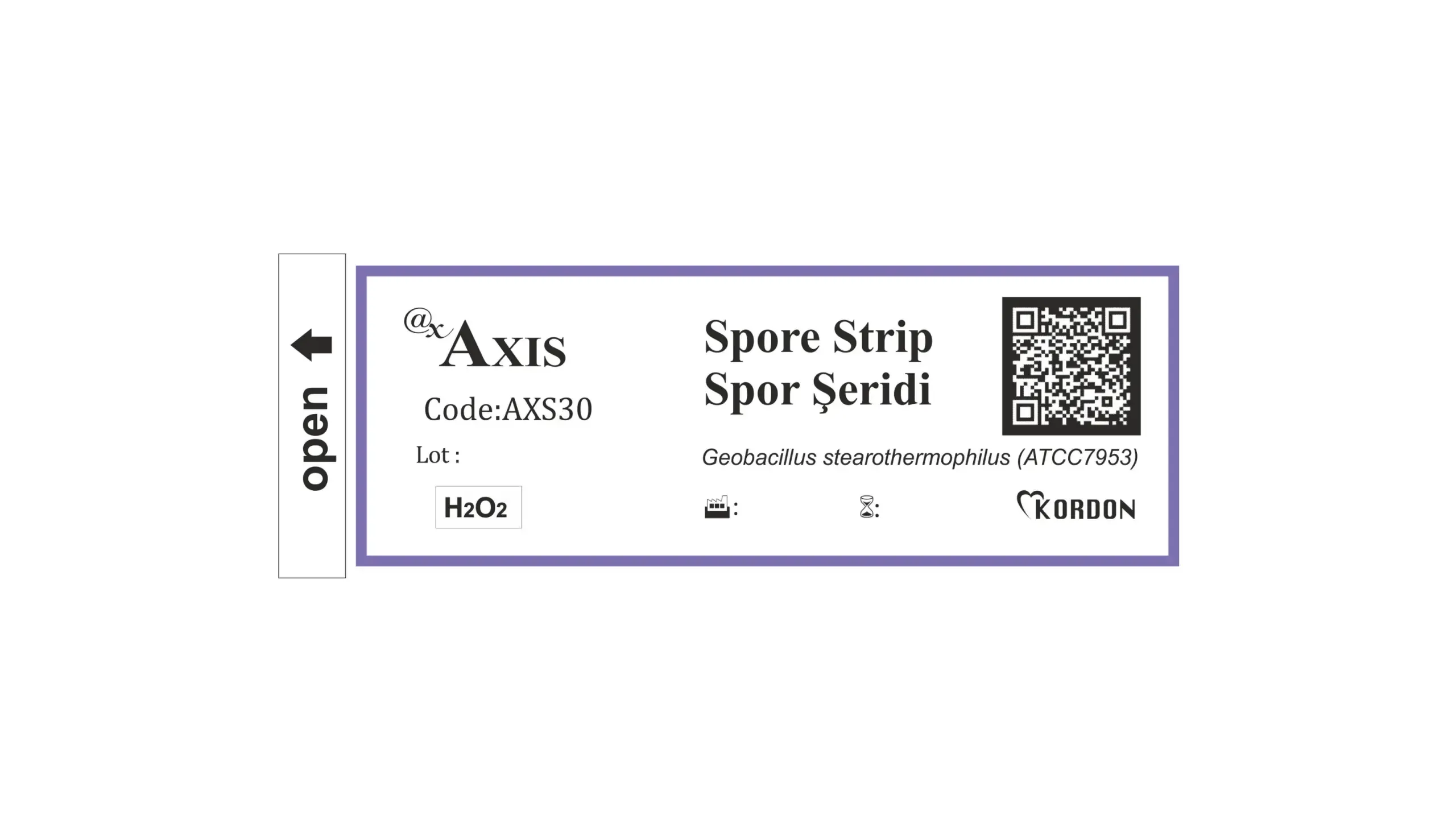AXS30 – Hidrojen Peroksit için Spor Strip